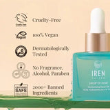 IREN Shizen DROP OF DEW 30ml – Japán Hidratáló Arcápoló Olaj Argánnal, Pre- és Posztbiotikumokkal, 100%-ban Természetes Összetevőkből a Bársonyos, Ragyogó és Védett Bőrért