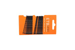 ETB Hair Fekete hullámcsat 6 cm 24 db
