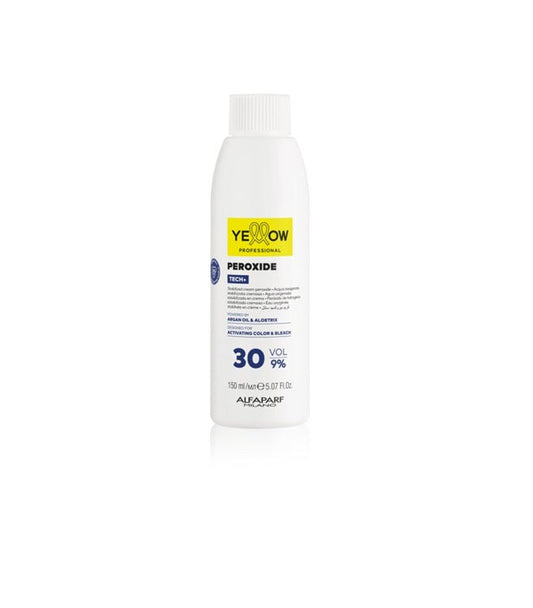 YELLOW Peroxide Tech+ 9% 30Vol – Professzionális Oxidáló Emulzió az Egyenletes és Ragyogó Színért