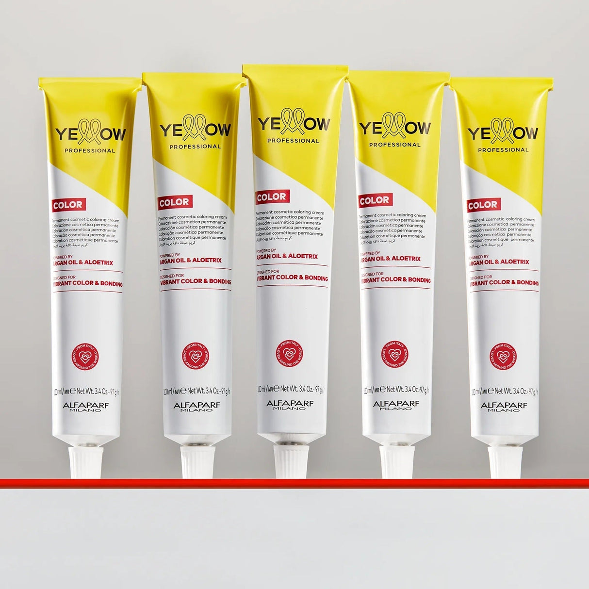Yellow Professional Color Cream Tartós Hajfesték 100ml Élénk Szín és Hidratálás Argánolajjal