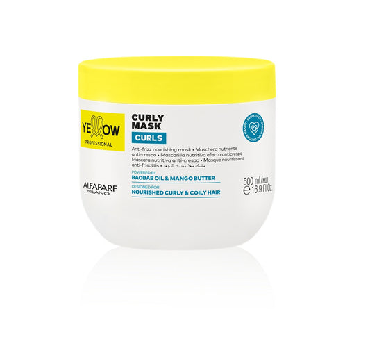 Yellow Professional Curls Hidratáló Maszk Göndör és Száraz Hajra – Intenzív Regenerálás, Frizzelés Elleni Védelem és Volumenszabályozás
