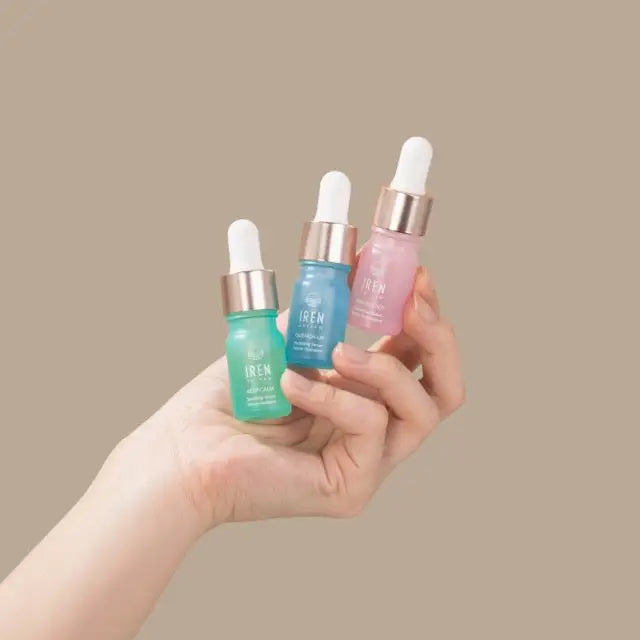 IREN Shizen Dew Up Discovery Kit – Japán Luxus Mini Szérumkészlet Száraz Érzékeny és Vízhiányos Bőrre - Kozmetika