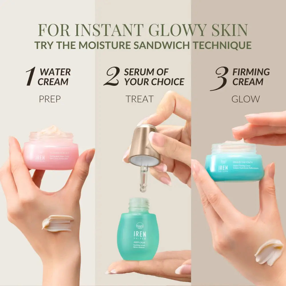 IREN Shizen Freeze the Youth – Prémium Japán Anti-Aging Arckrém Hófülgombával és BIYUSEN™ Termálvízzel az Intenzív