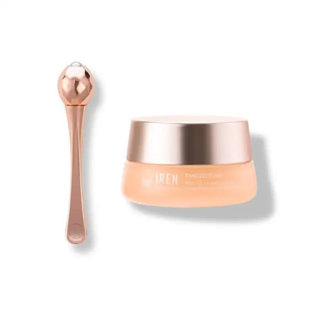 IREN Shizen TIMELESS ELIXIR 15ml – Japán Szem- és Ajakkontúr Krém Bakuchiollal és Platinabevonatú Masszázsrollerrel