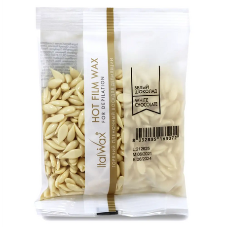 ItalWax Elasztikus Gyanta Gyöngy Fehér Csokoládé - 100 g - Gyantázás