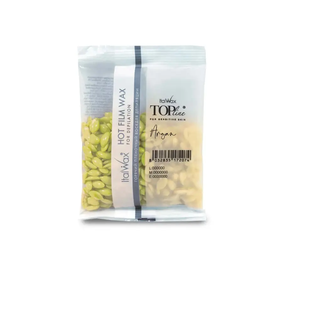 ItalWax Top Line Gyöngy Gyanta Argan Olajjal 100g – Luxus szőrtelenítés érzékeny bőrre - Gyantázás