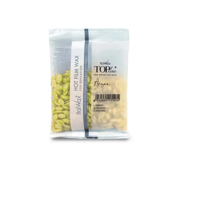 ItalWax Top Line Gyöngy Gyanta Argan Olajjal 100g – Luxus szőrtelenítés érzékeny bőrre - Gyantázás