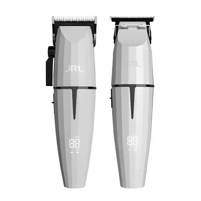 JRL Fresh Fade White Ghost Combo – Professzionális Hajvágó és Kontúr Gép Szett Fehér Onyx Dizájnnal Cool Blade