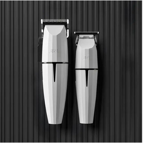 JRL Fresh Fade White Ghost Combo – SET de Mașină de Tuns 2020C și Trimmer 2020T Onyx cu Tehnologie Cool Blade