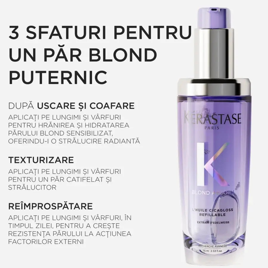 Kérastase Blond Absolu L'Huile Cicagloss Utántölthető hajolaj 75 ml