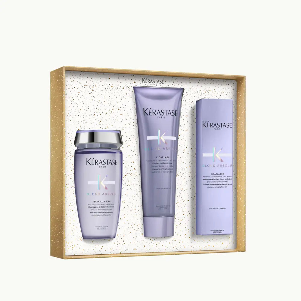 Kérastase Blond Absolu Holidays 2025 Set Cadou – Ritual Premium de Îngrijire pentru Păr Blond: Bain Lumière 250ml