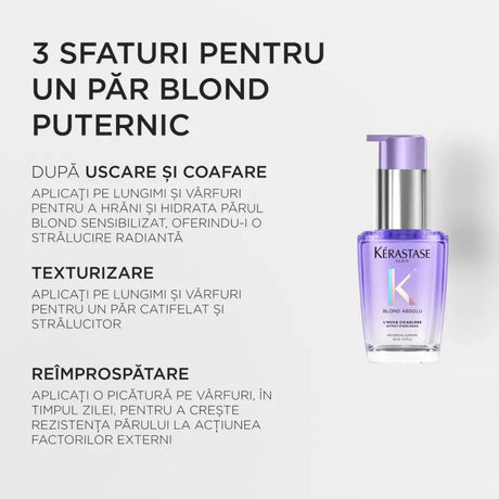 Ulei pentru Păr Blond Kérastase Blond Absolu L’Huile Cicagloss pentru Hidratare Profundă și Strălucire