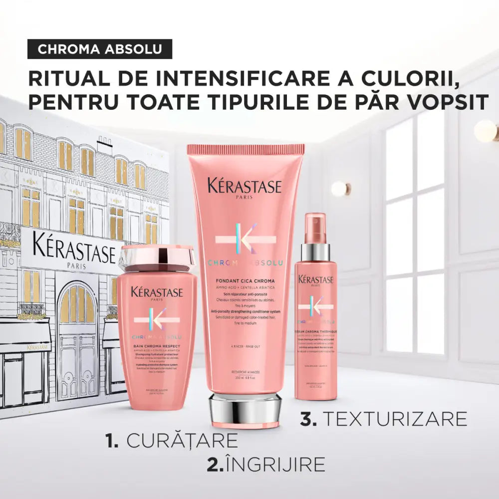 Kérastase Chroma Absolu Ünnepi Ajándékszett 2025 – Színvédelem és ragyogás a festett hajnak - Haj