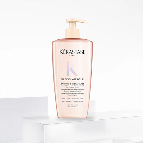 Kérastase Gloss Absolu Bain Crème Hydra‑Glaze – Hidratáló Fényfokozó Sampon Vastag Elektromosodó Hajra Szulfátmentes