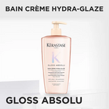 Kérastase Gloss Absolu Bain Crème Hydra‑Glaze – Hidratáló Fényfokozó Sampon Vastag Elektromosodó Hajra Szulfátmentes