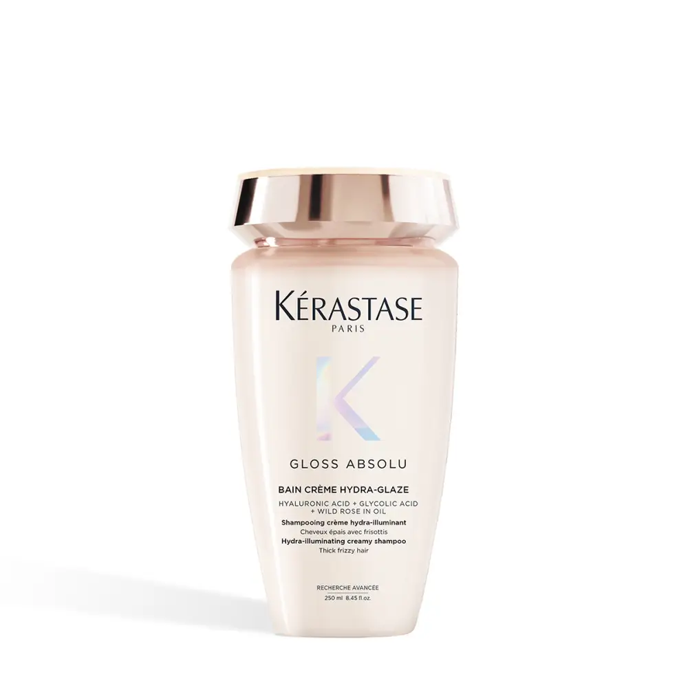 Kérastase Gloss Absolu Bain Crème Hydra‑Glaze – Hidratáló Fényfokozó Sampon Vastag Elektromosodó Hajra Szulfátmentes