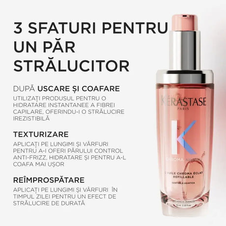 Ulei Reîncărcabil Kérastase L’Huile Chroma Éclat pentru Strălucirea Părului Vopsit