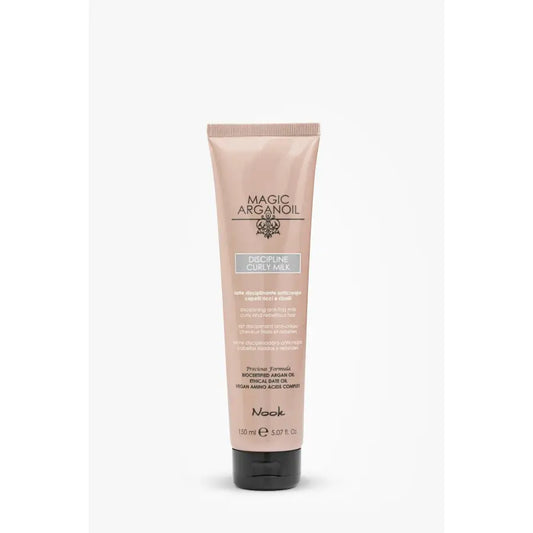 Lapte Anti-Frizz pentru Păr Rebel cu Ulei de Argan Nook Magic ArganOil Discipline - 150 ml - Păr
