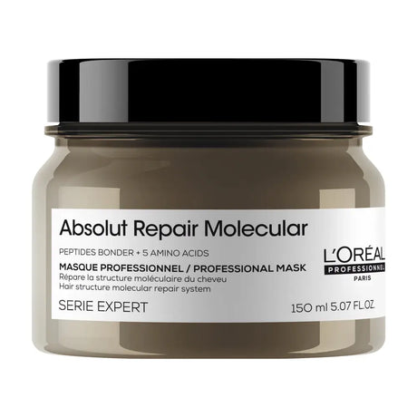 L’Oréal Professionnel Absolut Repair Molecular – Mască concentrată pentru păr deteriorat cu 5 aminoacizi & peptide