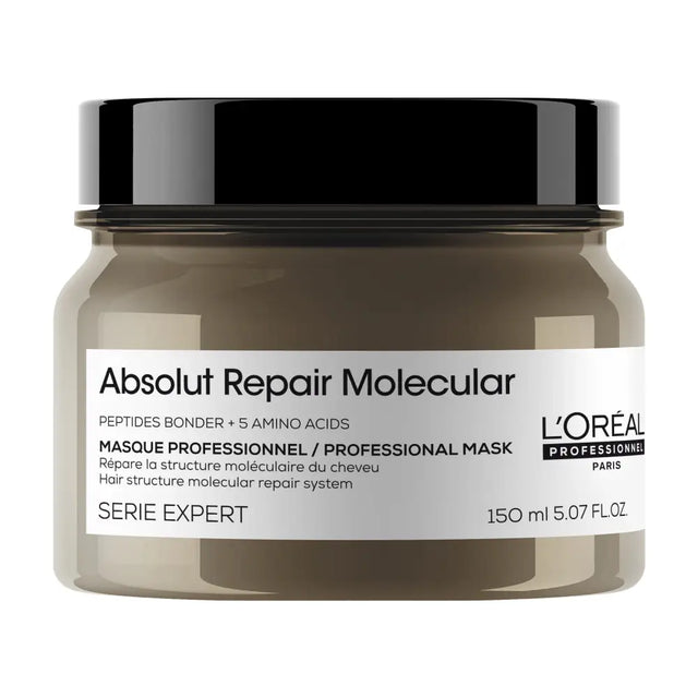L’Oréal Professionnel Absolut Repair Molecular – Mască concentrată pentru păr deteriorat cu 5 aminoacizi & peptide