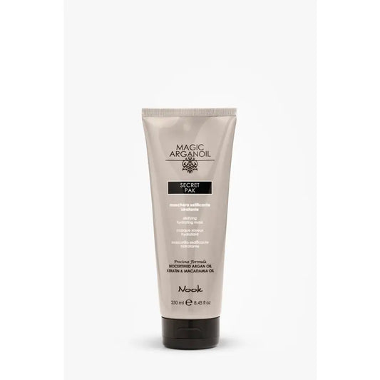Mască Hidratantă cu Textură Mătăsoasă Formulată pentru Strălucirea și Repararea Părului Uscat Nook Magic ArganOil