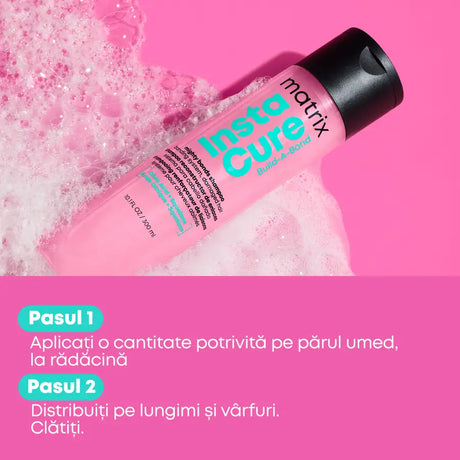 Matrix Instacure Build-A-Bond Mighty Bonds – Șampon Reparator pentru Păr Deteriorat 300ml - Păr