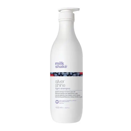 Milk Shake Silver Shine Light – Gyengéd Lila Sampon Szőke Ősz vagy Fehér Hajra 1000ml – Finom Kényeztetés