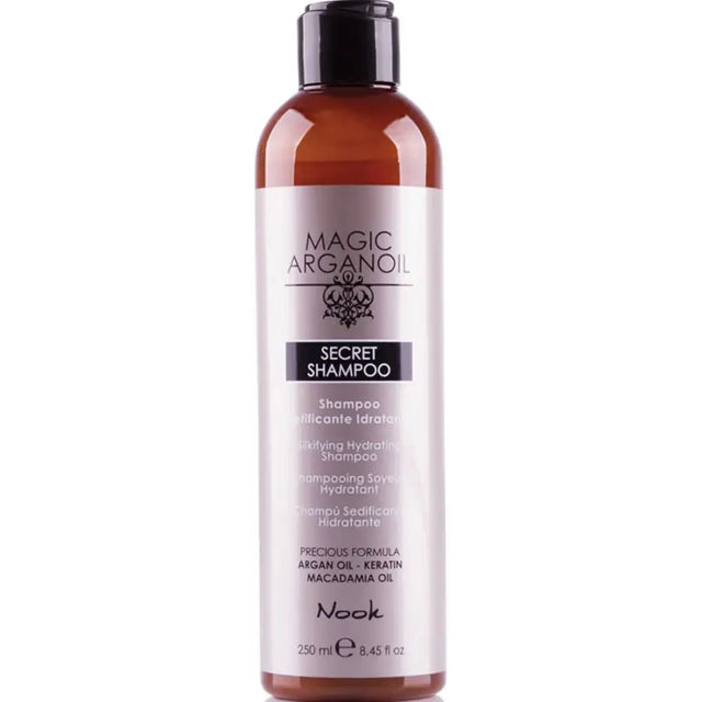 Nook Magic Arganoil Secret – Șampon Hidratant Fără Parabeni și Sulfați pentru Toate Tipurile de Păr - 250 ml - Păr