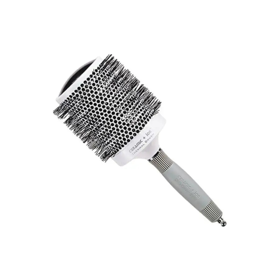 Olivia Garden Expert Blowout Shine White & Grey Körkefe 80 mm