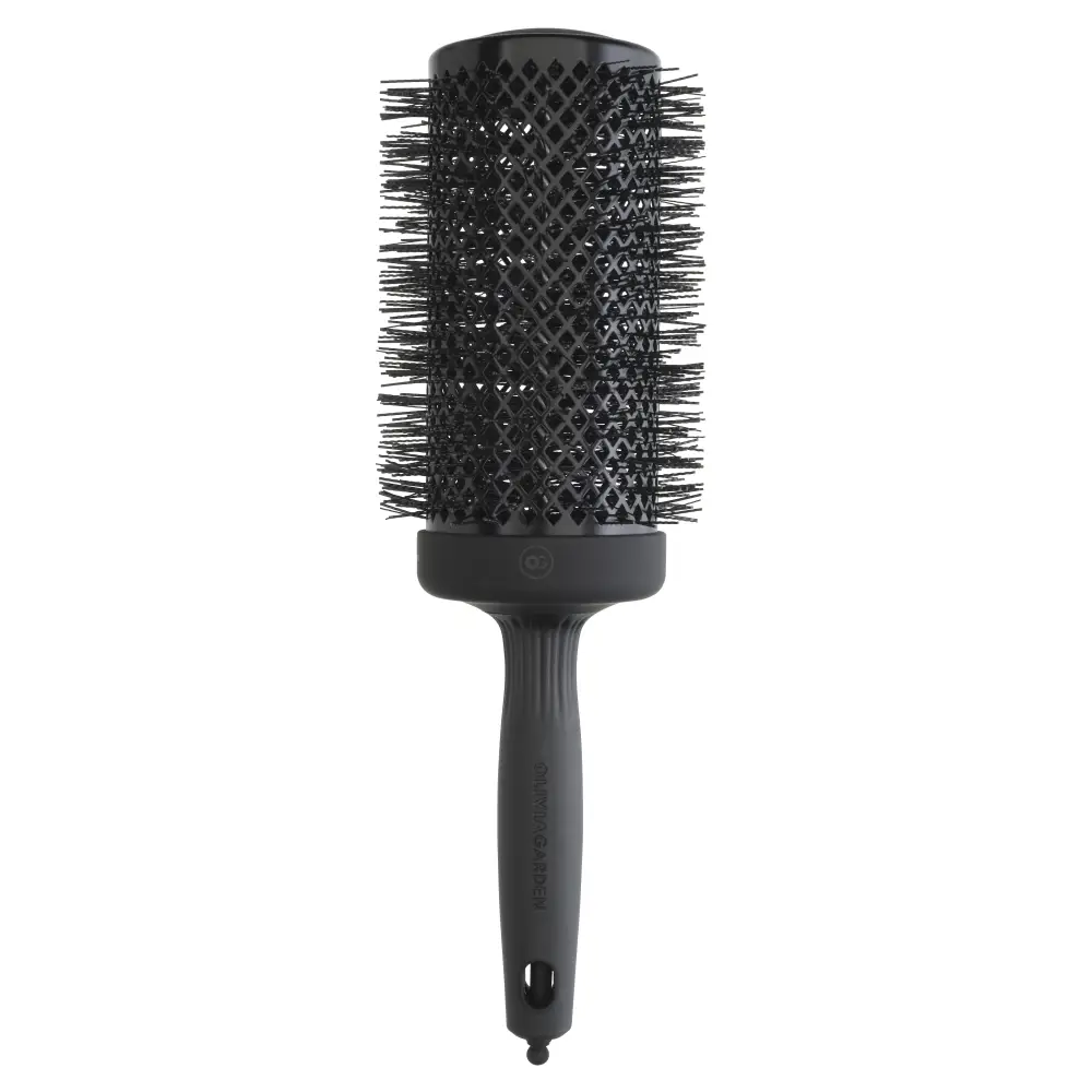 Olivia Garden Expert Blowout Black Label 65 – Professzionális extra hosszú hajkefe hullámos sörtékkel maximális
