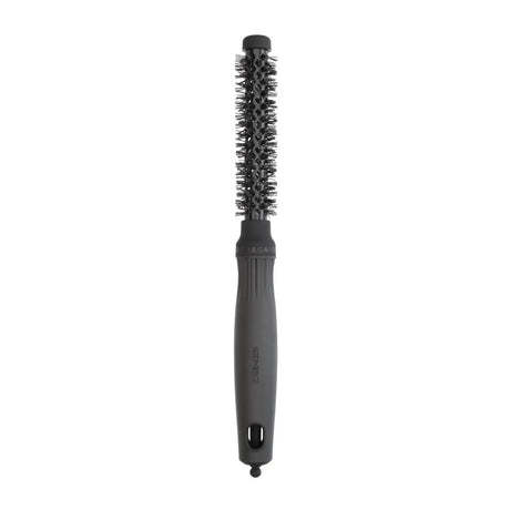 Perie termică rotundă Olivia Garden Expert Blowout Shine 15mm Black Label cu peri ondulați și bară ceramică turmalinată