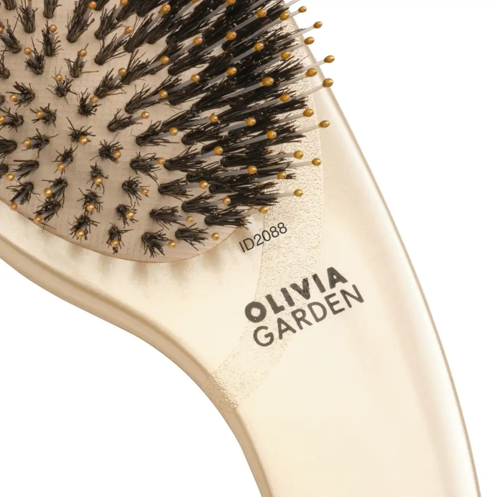 Olivia Garden Expert Care Curve – Professzionális kefe vaddisznó- és nylon sörtékkel ergonomikus ívelt kialakítással