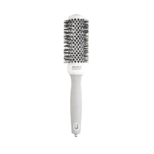 Olivia Garden Expert Blowout Shine White & Grey Körkefe 35 mm