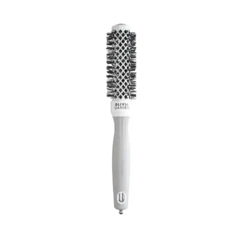 Olivia Garden Expert Blowout Shine White & Grey Körkefe 25 mm