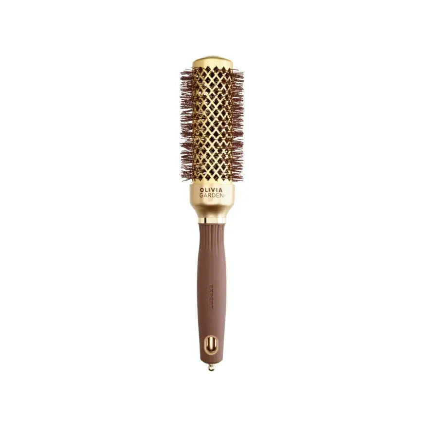 Olivia Garden Expert Blowout Shine Gold & Brown Körkefe 35 mm