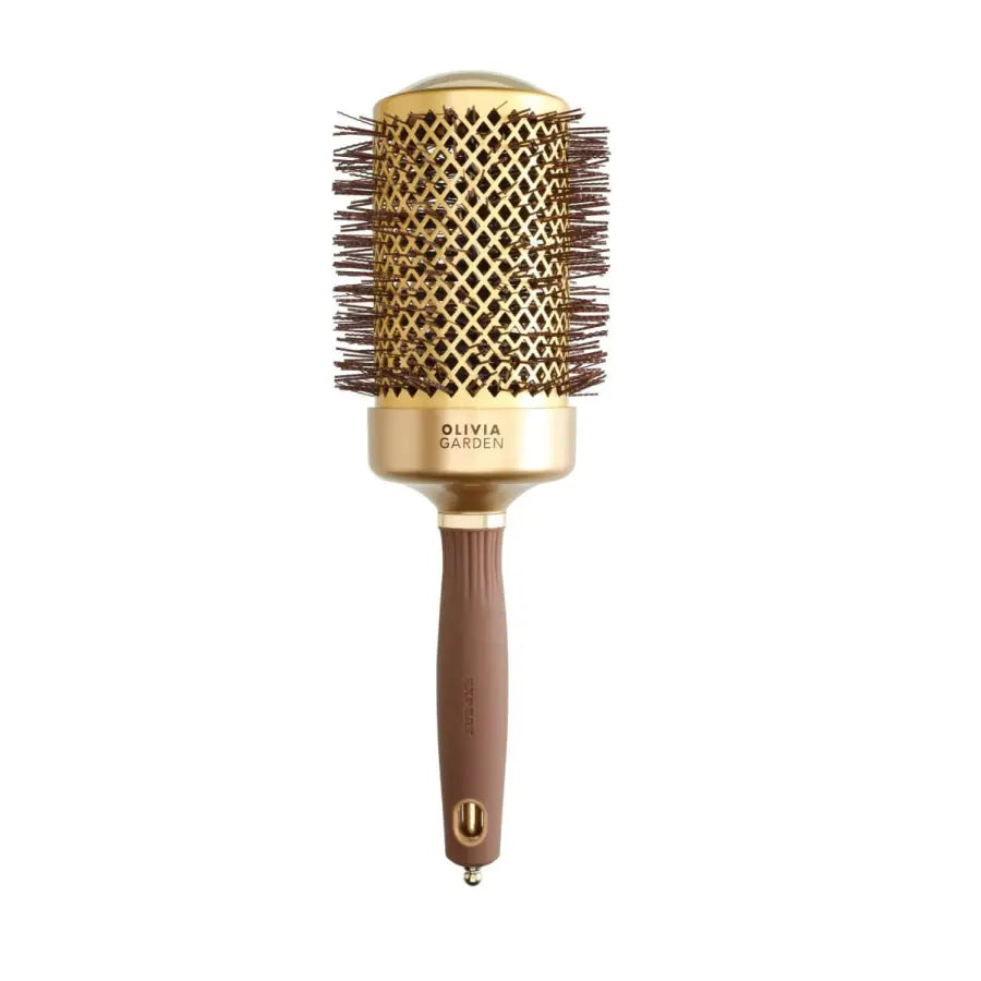 Olivia Garden Expert Blowout Shine Gold & Brown Körkefe 65 mm