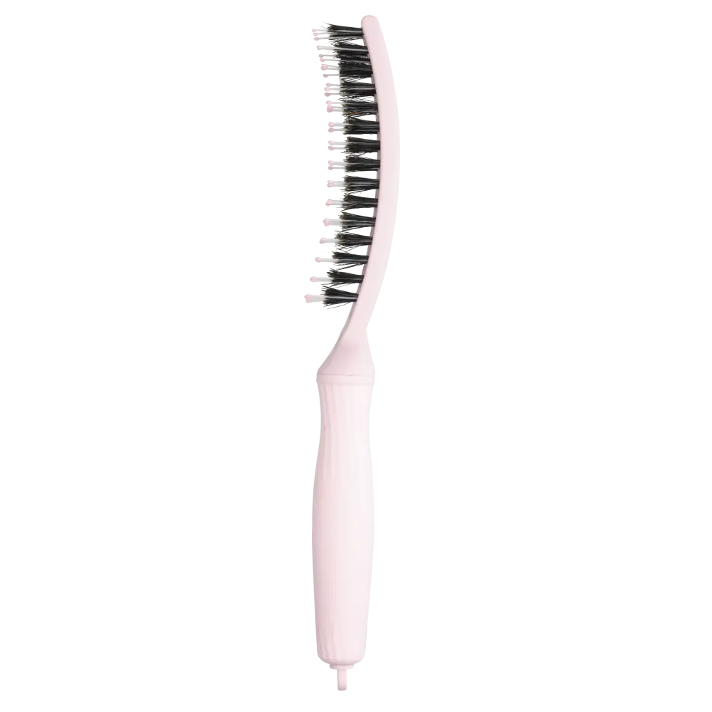Olivia Garden Fingerbrush Care Iconic Boar & Nylon – Pasztell rózsaszín S méret – Könnyed kibontás tökéletes fény - Haj