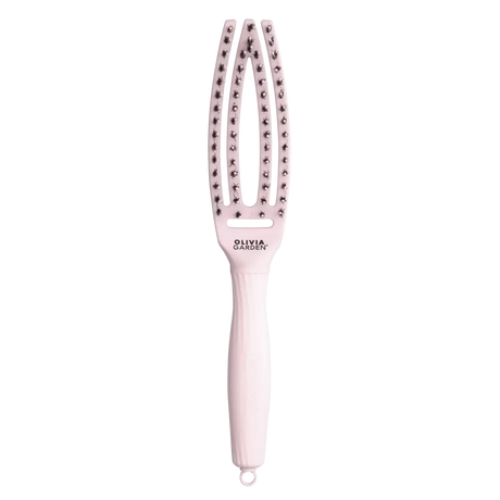 Olivia Garden Fingerbrush Care Iconic Boar & Nylon – Pasztell rózsaszín S méret – Könnyed kibontás tökéletes fény - Haj