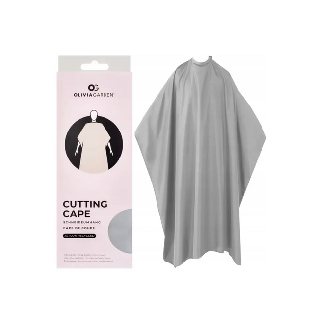 Olivia Garden Vízálló Hajvágó és Festő Köpeny – Light Grey - Haj