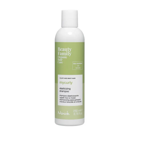 Organikus Hidratáló Sampon Hullámos És Göndör Haj Ápolására Nook Beauty Family MyCurly Elasticizing Shampoo 250ml - Haj
