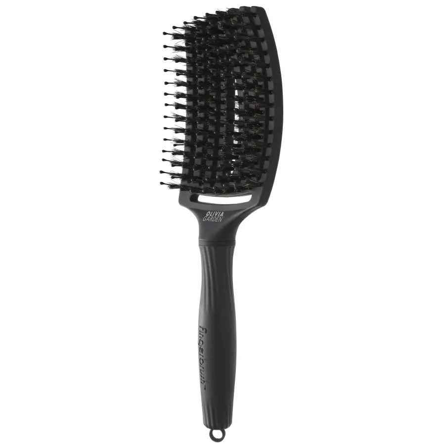 Olivia Garden Fingerbrush Boar & Nylon Black Kibontó kefe