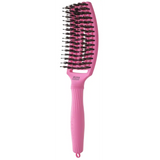 Perie Profesională Din Păr De Mistreț Și Nailon Olivia Garden Fingerbrush Boar&Nylon ThinkPink 2024 Bubble Pink