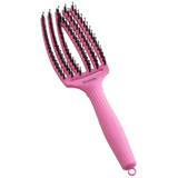 Perie Profesională Din Păr De Mistreț Și Nailon Olivia Garden Fingerbrush Boar&Nylon ThinkPink 2024 Bubble Pink
