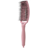Perie Profesională Din Păr De Mistreț Și Nailon Olivia Garden Fingerbrush Boar&Nylon ThinkPink 2024 Soft Pink