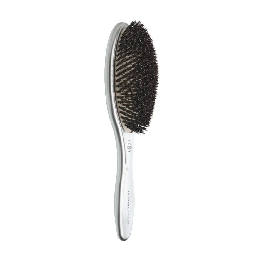 Olivia Garden Expert Care Oval Silver Kefe vaddisznósörtével