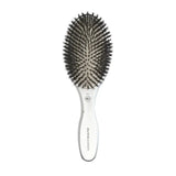 Perie profesională Olivia Garden Expert Care Oval Silver cu peri naturali de mistreț pentru strălucire și îngrijire