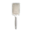 Perie profesională Olivia Garden Expert Care Rectangular Silver L cu peri din nylon Nylgard