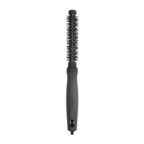 Perie termică rotundă Olivia Garden Expert Blowout Shine 15mm Black Label cu peri ondulați și bară ceramică turmalinată