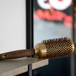 Olivia Garden Expert Blowout Shine Gold & Brown Körkefe 80 mm