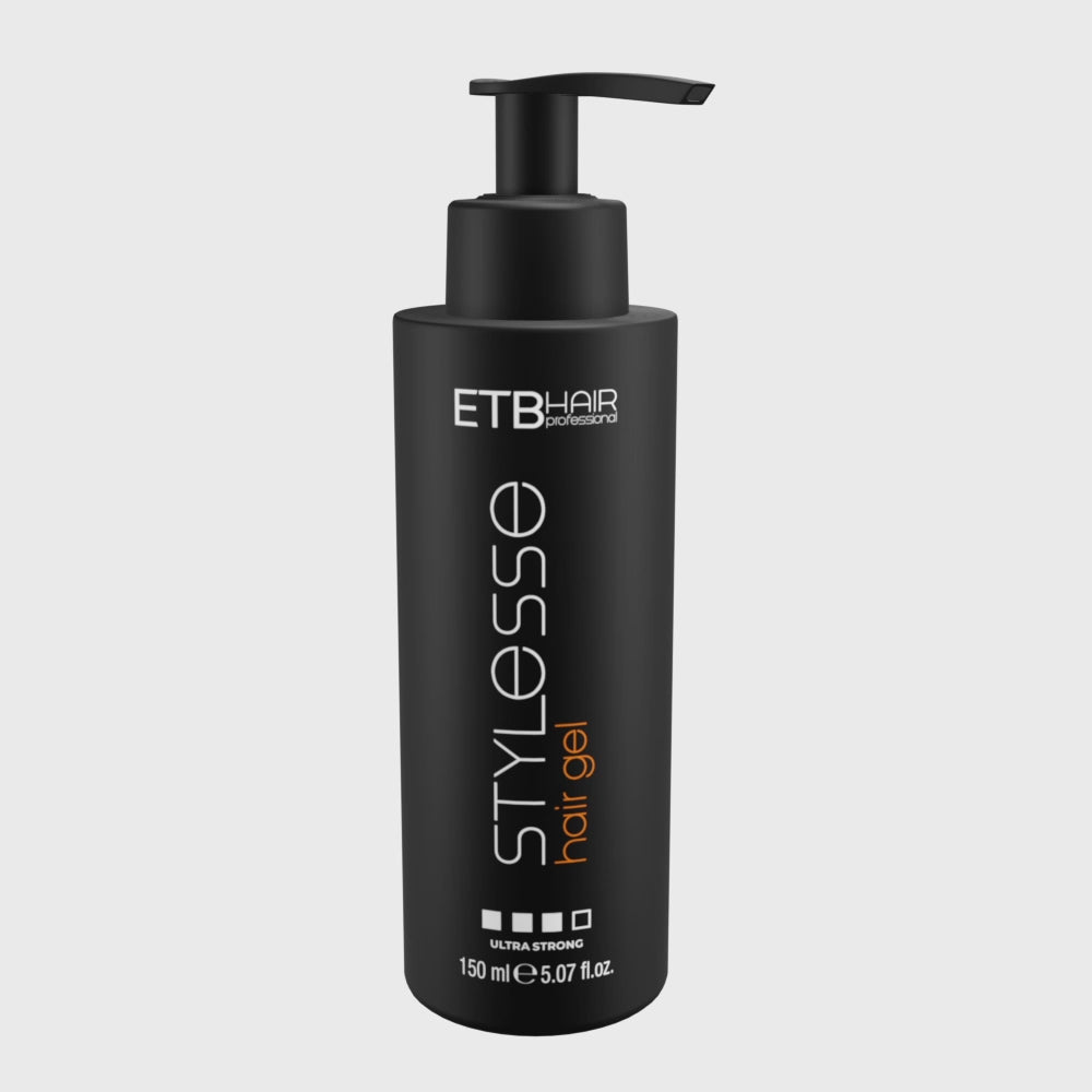 ETB Hair Stylesse Ultra Strong – Professzionális hajzselé extra erős tartással, vegán formulával, 150 ml